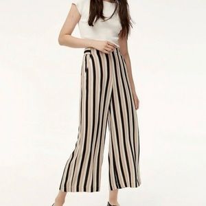 Wilfred Faun Striped Wide Leg Cropped Pants